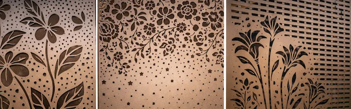 Artistic laser cut example