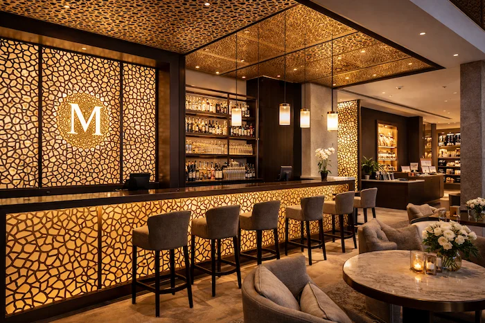 Hospitality metalwork example